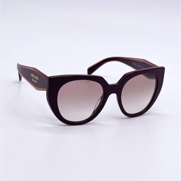 NEW PRADA PR14WS VIY1L0 WOMEN’S SUNGLASSES PRADA SPR 14W BURGUNDY PRADA PR 14WS - Picture 8 of 12